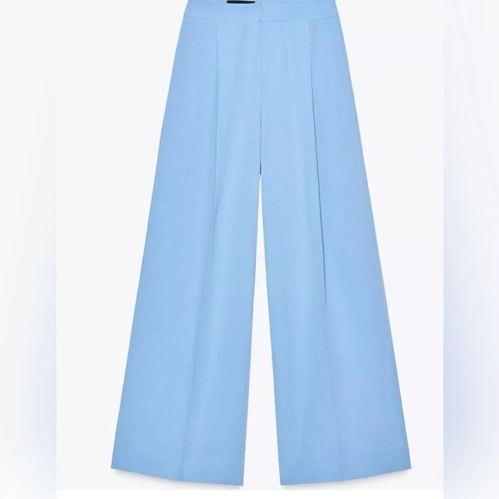 VIRAL ZARA ( TWO PIRCE SET ) INCLUDING  WIDE PANTS AND TOP SIZE S 🚨NO DISCOUNT